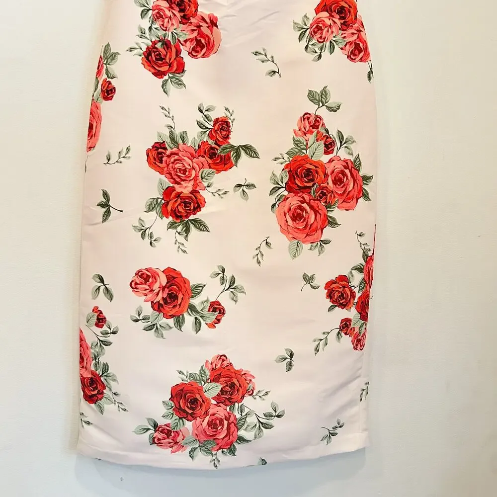 Sachin & Babi Nora Rose Notch Neck Taffeta Midi Dress - Picture 6 of 10